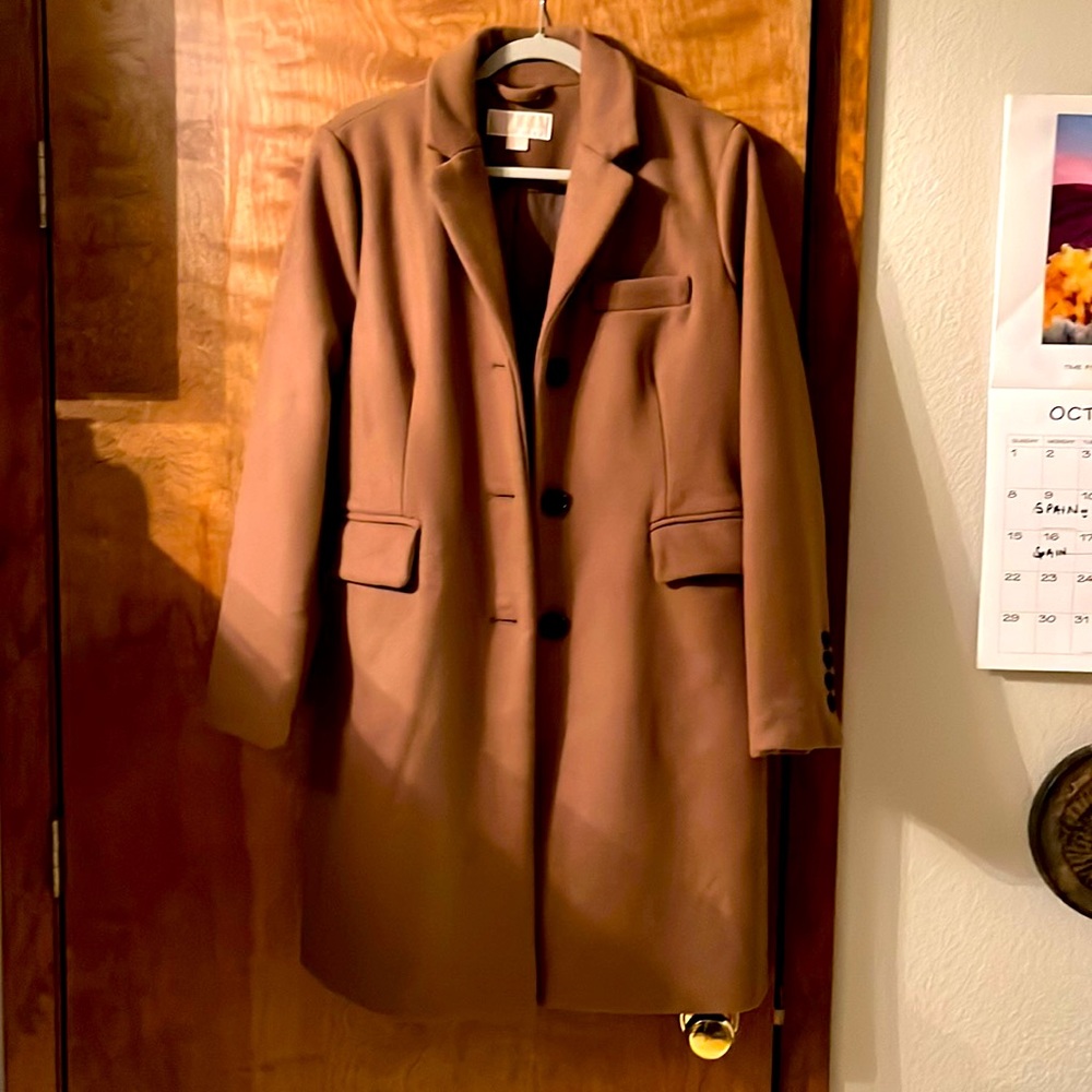 Michael Kors Wool Blend Coat- Medium- Camel